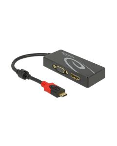 Delock 2-Port Signalsplitter USB-C - 1xHDMI & 1xVGA