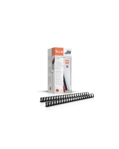 Peach Binderücken 22 mm Schwarz, 50 Stück