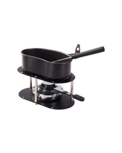 Nouvel Käsefondue-Set Gamelle 4 Teile, Schwarz