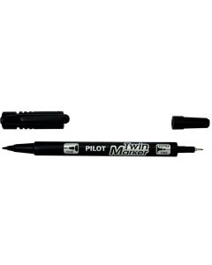 Pilot Permanent-Marker Twin Marker Slim Schwarz