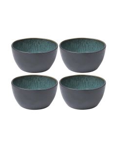 Bitz Snackschale 14 cm, 4 Stück, Schwarz/Grün