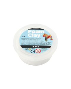 Creativ Company Modelliermasse Foam Clay 35 g Glitzer Weiss