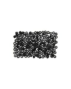 Creativ Company Rocailles-Perlen 8/0 Schwarz glanz