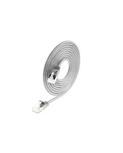 SLIM Slimpatchkabel RJ-45 - RJ-45, Cat 6A, U/FTP, 3 m, Grau