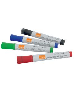 Nobo Whiteboard-Marker Ink Trocken, Mehrfarbig, 4 Stück