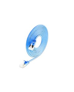 SLIM Slimpatchkabel RJ-45 - RJ-45, Cat 6A, U/FTP, 2 m, Blau