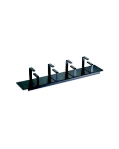 Wirewin Kabelführungspanel KFP-4RING METAL 2U , Schwarz