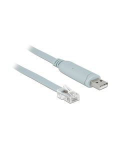 Delock Konsolenkabel USB - RJ45 RS-232, Cisco kompatibel, 5m