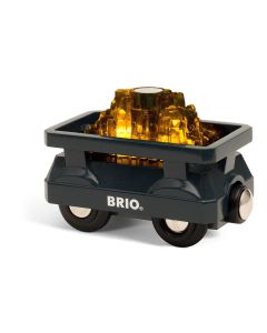 BRIO Eisenbahn Goldwaggon mit Licht