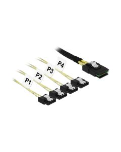 Delock SAS-Kabel SFF-8087 - 4xSATA 1m