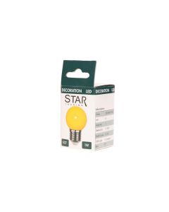 Star Trading Partylampe LED Mini Globe 1.2W E27 Gelb