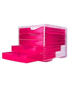 Styro Schubladenbox Swingbox NEONline Pink