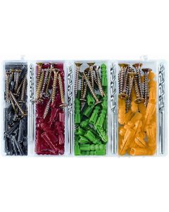 ferronorm Dübel Set mit Schrauben + Steinbohrer