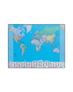 Hansa Schreibunterlage GeoPad 65 x 50 cm Weltkarte, englisch