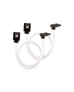 Corsair SATA3-Kabel Premium Set Weiss 30 cm gewinkelt