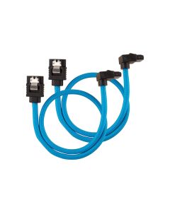 Corsair SATA3-Kabel Premium Set Blau 30 cm gewinkelt