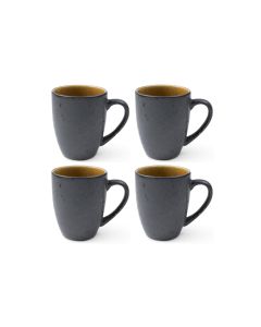 Bitz Kaffeetasse 300 ml, 4 Stück, Grau/Hellbraun