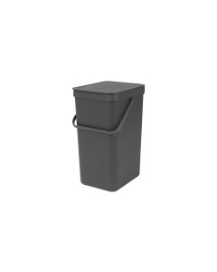 Brabantia Recyclingbehälter Sort & Go 16 l, Dunkelgrau