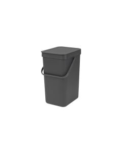 Brabantia Recyclingbehälter Sort & Go 12 l, Dunkelgrau