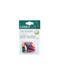Linex Ersatzradiergummi 10 Stück, Mehrfarbig