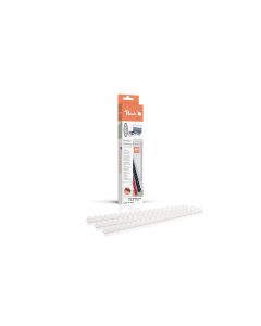 Peach Binderücken 12 mm Weiss, 25 Stück