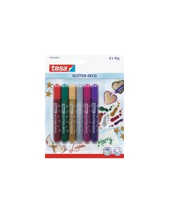 tesa Glitzerstift Deco 6 Tuben à 10 g