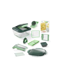 Genius Gemüseschneider Nicer Dicer Chef 15-teilig, Dunkelgrün