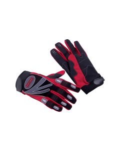 Kraftwerk Schutzhandschuh L, Grau/Rot/Schwarz, 1 Stück