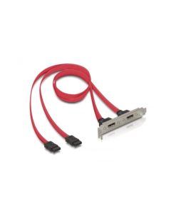 Delock Bracket 2x eSATA, Full Height, 45cm