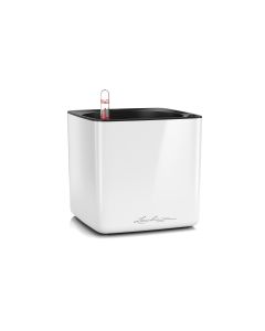 Lechuza Blumentopf CUBE Glossy 16 Weiss glanz