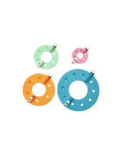 Creativ Company Pompon-Schablone 3.5 + 5.5 + 7 + 9 cm 4 Stück