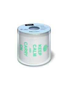 Paper + Design Toilettenpapier Keep calm 1 Rollen, 3-lagig, Mehrfarbig
