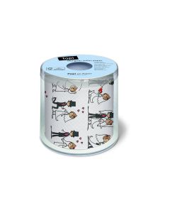 Paper + Design Toilettenpapier Wedding 1 Rollen, 3-lagig, Mehrfarbig
