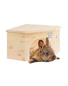Resch Kaninchen Eckhaus 43 x 31 x 19 cm