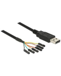Delock USB 2.0-Kabel TTL Seriel 6 Pin (3 V) USB A - Pinheader 1.8 m