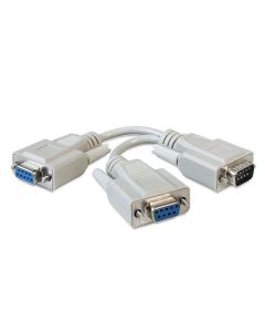 Delock Y-Kabel RS-232 DB9 - RS-232 DB9 (m-2xf) 0.17 m