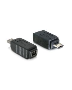 Delock USB 2.0 Adapter USB-MiniB Buchse - USB-MicroB Stecker