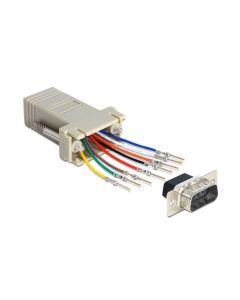 Delock Adapter RJ-45 - RS-232 DB9 (f-m) 0 m