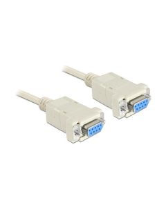 Delock Anschlusskabel RS-232 - RS-232 DB9 (f-f) Nullmodem 3 m