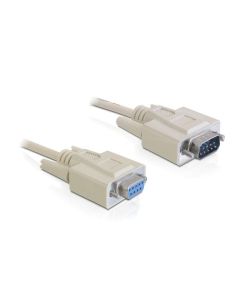Delock Verlängerungskabel RS-232 DB9 - RS-232 DB9 (m-f) 2 m