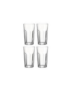 Leonardo Longdrinkglas XL, Rock 540 ml, 4 Stück, Transparent