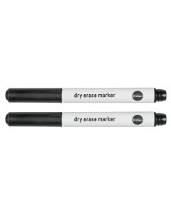 Bi-Office Glasboardmarker Schwarz, 2 Stück
