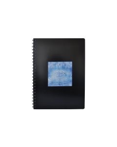 Office Spiralblock A4 80 Blatt, Kariert, Schwarz