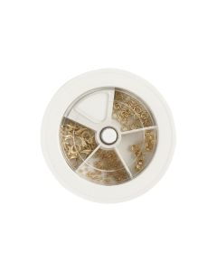 Creativ Company Verschluss Set, Vergoldet