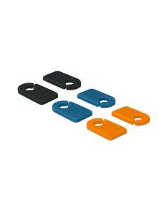 Delock Kabel-Clip 5.0 mm Beschriftbar, 6 Stück Mehrfarbig