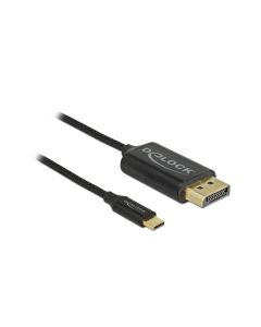 Delock Kabel USB Type-C – DisplayPort koaxial Kabel, 1m. 4K/60Hz