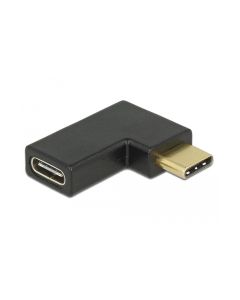 Delock USB 3.1 Adapter Gen2, 10Gbps, C-C, m-f  Links gewinkelt