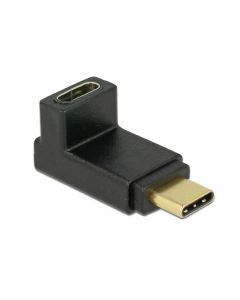 Delock USB 3.1 Adapter Gen2, 10Gbps, C-C, m-f  oben gewinkelt