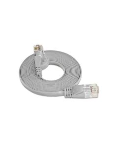 SLIM Slimpatchkabel RJ-45 - RJ-45, Cat 6, UTP, 0.5 m, Grau