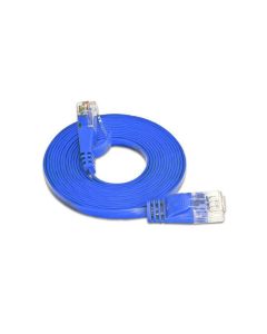 SLIM Slimpatchkabel RJ-45 - RJ-45, Cat 6, UTP, 7.5 m, Blau